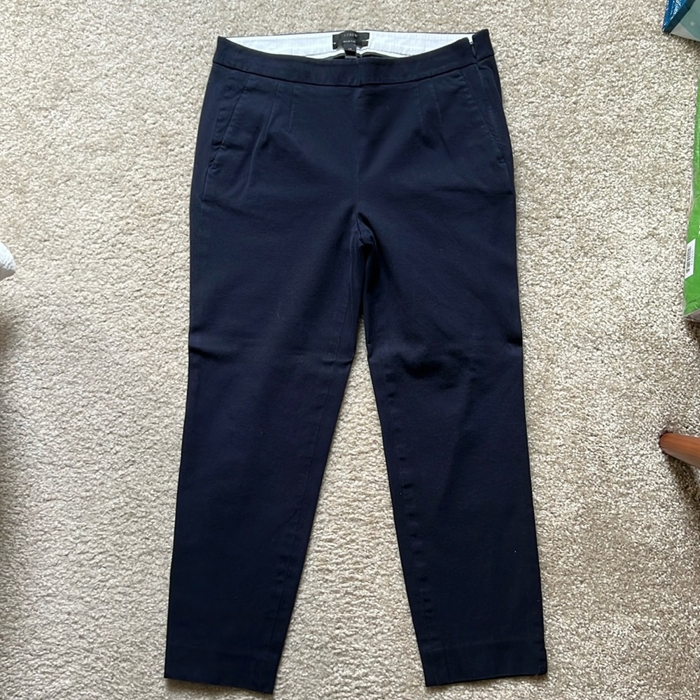 J. Crew Martie Navy Ankle Pants